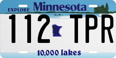 MN license plate 112TPR