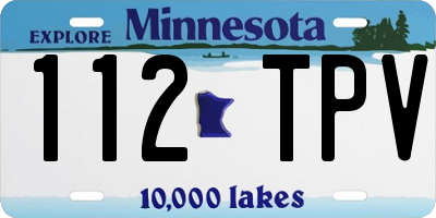 MN license plate 112TPV