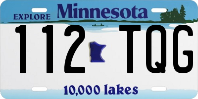 MN license plate 112TQG