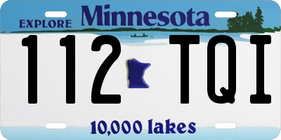 MN license plate 112TQI