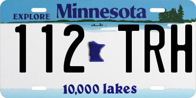 MN license plate 112TRH