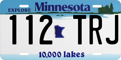 MN license plate 112TRJ