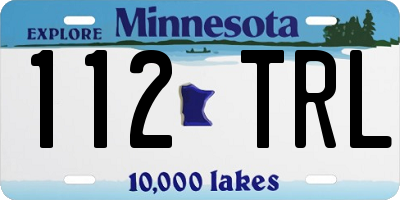 MN license plate 112TRL