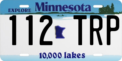 MN license plate 112TRP