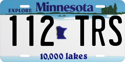 MN license plate 112TRS