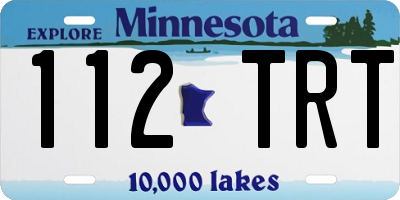 MN license plate 112TRT