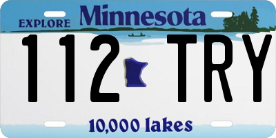 MN license plate 112TRY
