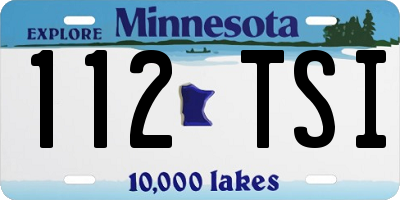 MN license plate 112TSI