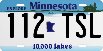 MN license plate 112TSL