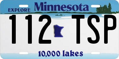 MN license plate 112TSP