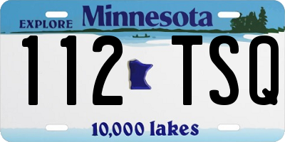 MN license plate 112TSQ