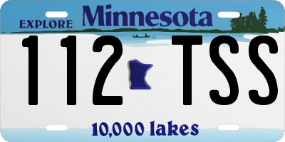 MN license plate 112TSS