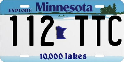 MN license plate 112TTC