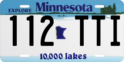 MN license plate 112TTI
