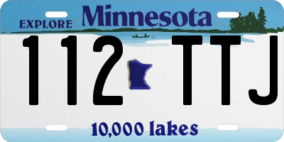 MN license plate 112TTJ
