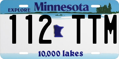 MN license plate 112TTM