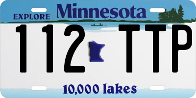 MN license plate 112TTP