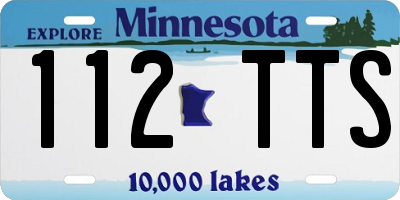 MN license plate 112TTS