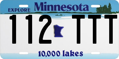 MN license plate 112TTT