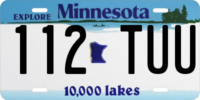 MN license plate 112TUU