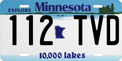 MN license plate 112TVD