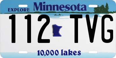 MN license plate 112TVG
