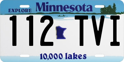 MN license plate 112TVI