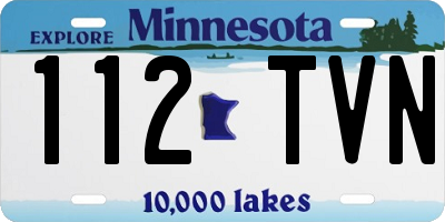 MN license plate 112TVN