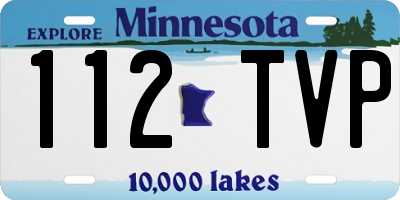 MN license plate 112TVP