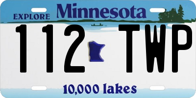 MN license plate 112TWP