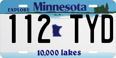 MN license plate 112TYD
