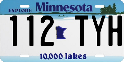 MN license plate 112TYH