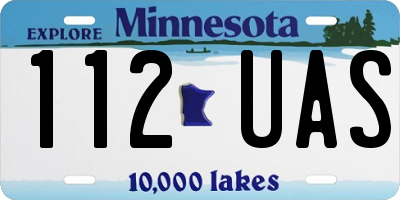 MN license plate 112UAS