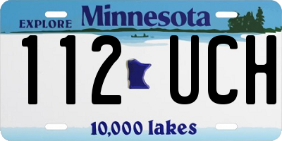 MN license plate 112UCH