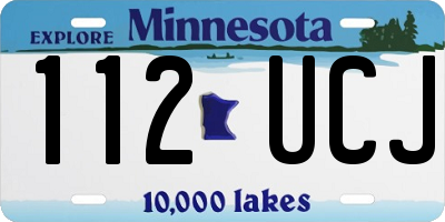 MN license plate 112UCJ