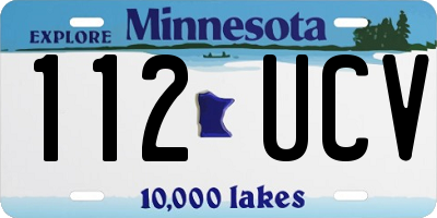 MN license plate 112UCV