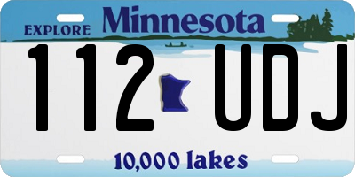 MN license plate 112UDJ
