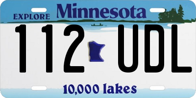 MN license plate 112UDL