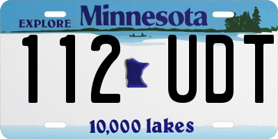 MN license plate 112UDT