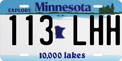 MN license plate 113LHH