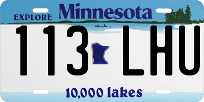 MN license plate 113LHU