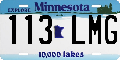 MN license plate 113LMG