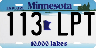 MN license plate 113LPT