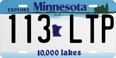 MN license plate 113LTP