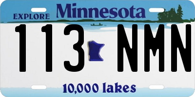 MN license plate 113NMN