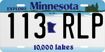 MN license plate 113RLP