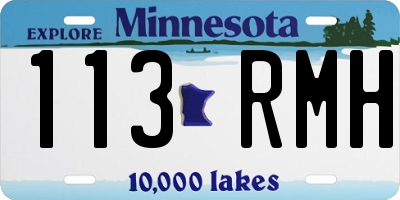 MN license plate 113RMH