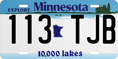 MN license plate 113TJB
