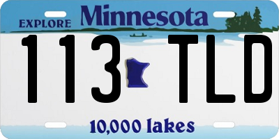 MN license plate 113TLD