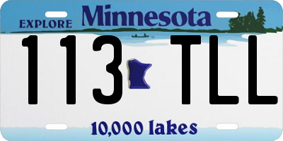 MN license plate 113TLL